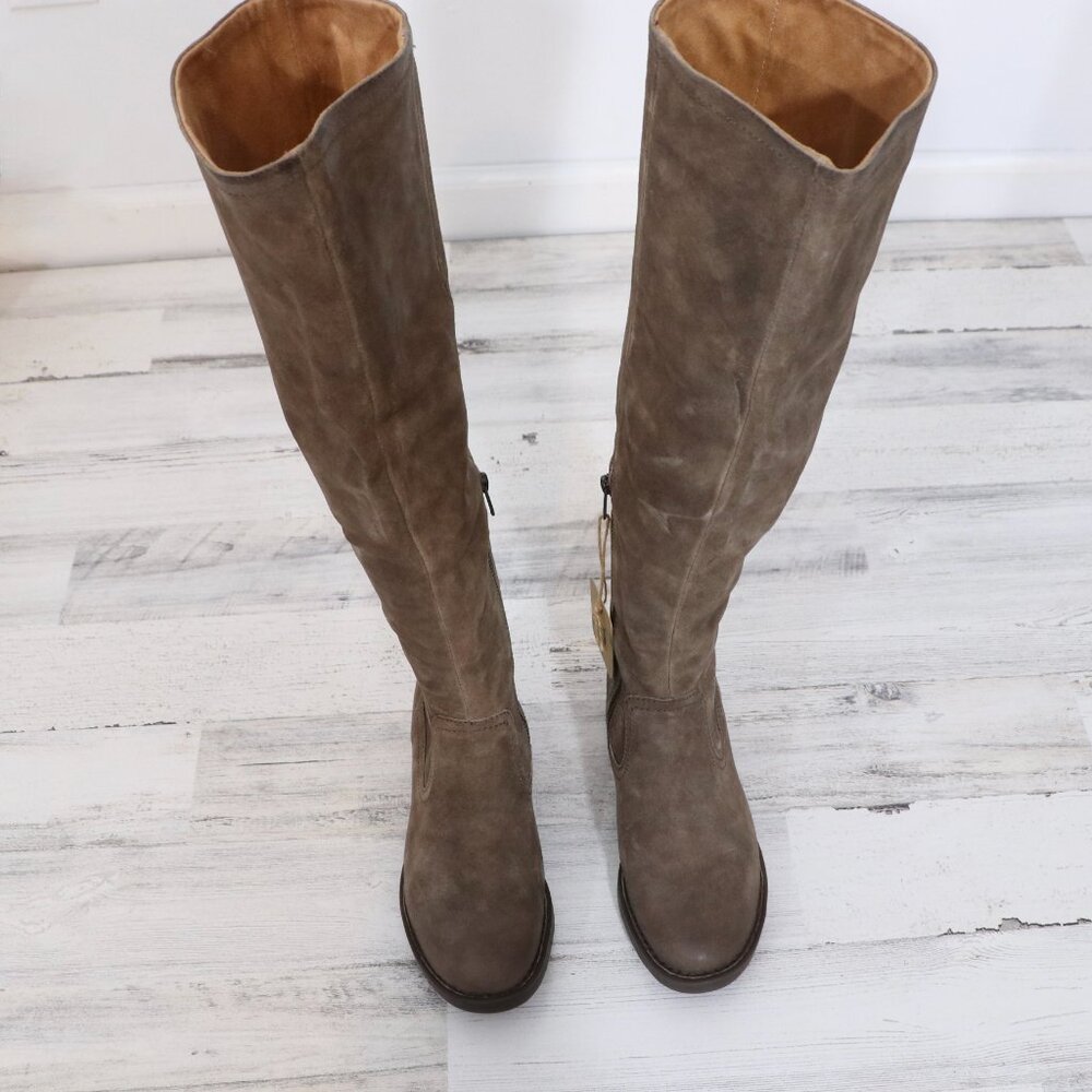 Born Britton Tall Over the Knee Boot Taupe Distressed 7.5 - Picture 4 of 12